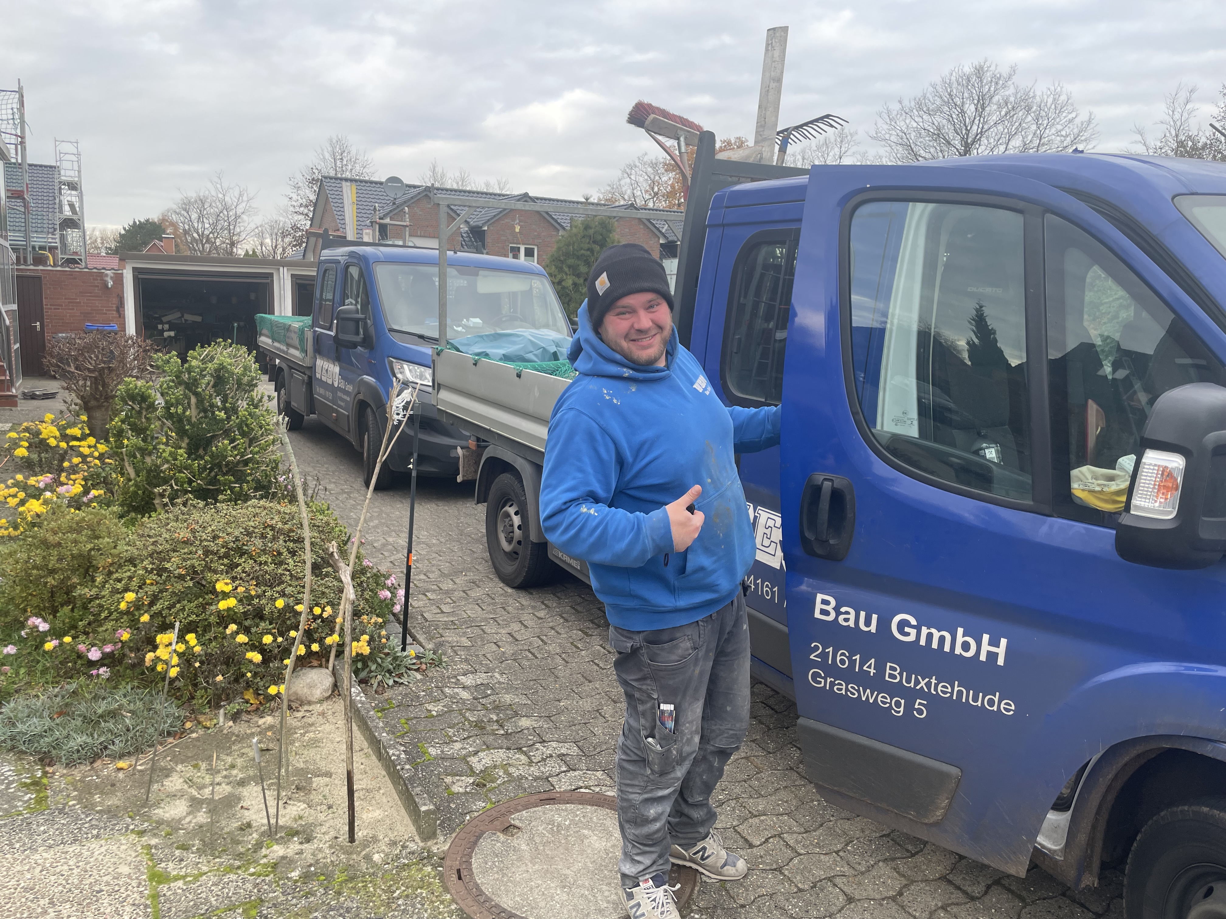 WEBO Bau Team bei der Arbeit